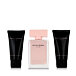 Narciso Rodriguez For Her EDP 50 ml + Gel douche 50 ml + Lait pour le corps 50 ml