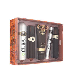 Cuba Gold EDT 100 ml + EDT 35 ml + Dopobarba 100 ml + spray corps 200 ml + Gel douche 200 ml