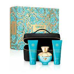 Versace Pour Femme Dylan Turquoise EDT 100 ml + Gel douche 100 ml + Gel parfumé pour le corps (Femme