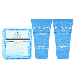 Versace Man Eau Fraîche EDT 50 ml + Baume après-rasage 50 ml + Gel douche 50 ml