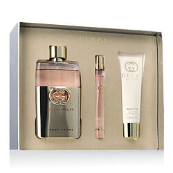 Gucci Guilty Pour Femme EDT 90 ml + EDT MINI 10 ml + Lait pour le corps 50 ml