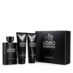 Ferragamo Uomo Signature EDP 100 ml + Baume après-rasage 100 ml + Shampoing et gel douche (Homme) 10