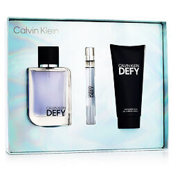Calvin Klein Defy EDT 100 ml + EDT MINI 10 ml + Gel douche corps et cheveux 100 ml