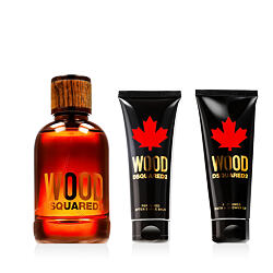 Dsquared2 Wood for Him EDT 100 ml + Baume après-rasage 100 ml + Gel douche 100 ml