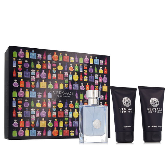 Versace Pour Homme EDT 50 ml + Baume après-rasage 50 ml + Gel douche 50 ml