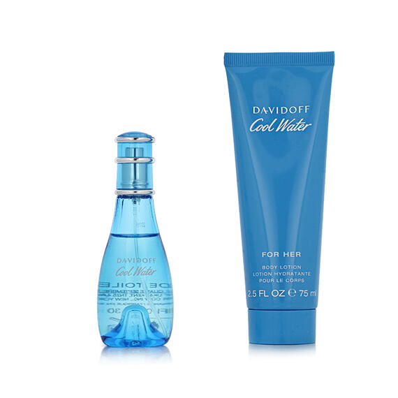 Davidoff Cool Water for Women EDT 30 ml + Lait pour le corps 75 ml