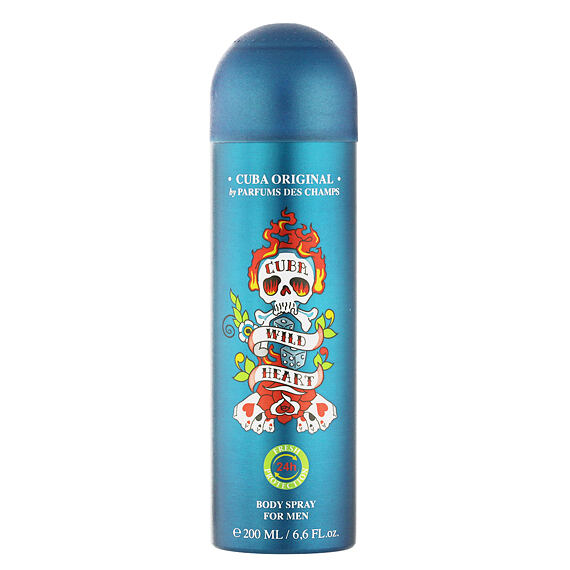 Cuba Wildheart Déodorant en spray (Homme) 200 ml