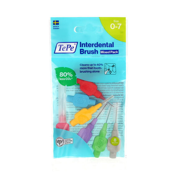TePe Original Interdental Brossettes intérdentaires Mix 8 pces