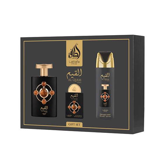 Lattafa Pride Al Qiam Gold EDP 100 ml + EDP 20 ml + DEO spray 200 ml