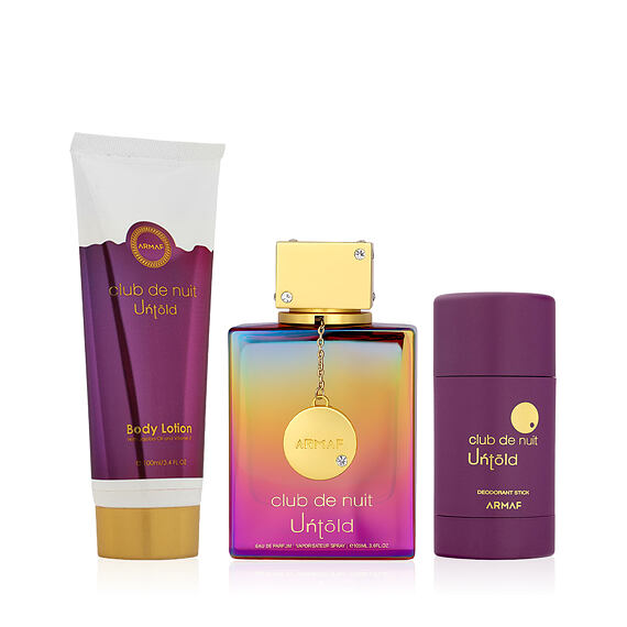 Armaf Club de Nuit Untold EDP 105 ml + DST 75 g + Lait pour le corps 100 ml