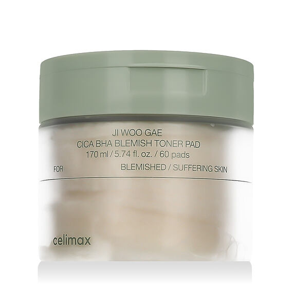 Celimax Ji Woo Gae Cica BHA Blemish Toner Pad 60 pces
