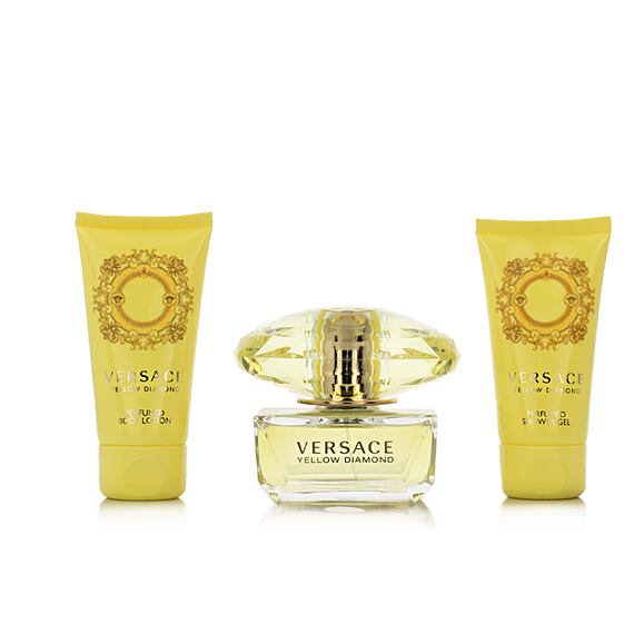 Versace Yellow Diamond EDT 50 ml + Gel douche 50 ml + Lait pour le corps 50 ml