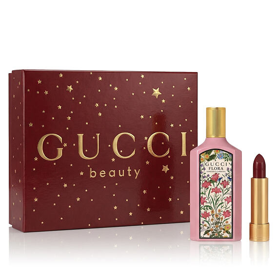 Gucci Flora Gorgeous Gardenia EDP 50 ml + Rouge à lèvres 509 Rouge De Beauté Brillant 1,8 g