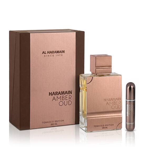 Al Haramain Amber Oud Tobacco Edition EDP 200 ml + Vaporisateur de sac rechargeable