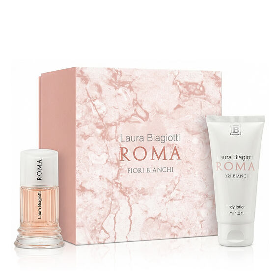 Laura Biagiotti Roma Fiori Bianchi EDT 25 ml + Lait pour le corps 50 ml