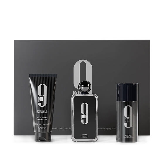 Afnan 9 pm EDP 100 ml + DEO spray 150 ml + Gel douche 150 ml