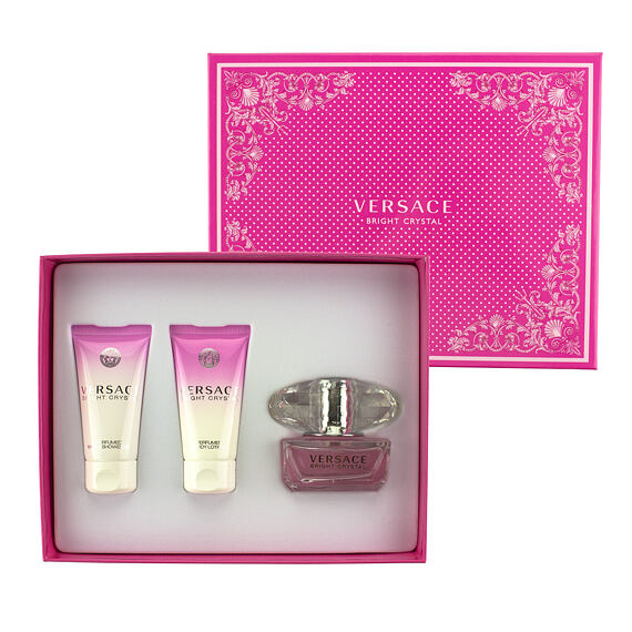 Versace Bright Crystal EDT 50 ml + Gel douche 50 ml + Lait pour le corps 50 ml
