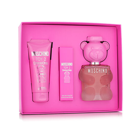 Moschino Toy 2 Bubble Gum EDT 100 ml + EDT MINI 10 ml + Lait pour le corps 100 ml