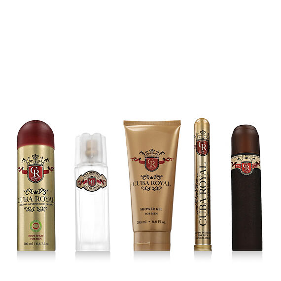 Cuba Royal EDT 100 ml + EDT 35 ml + Dopobarba 100 ml + DEO spray 200 ml + Gel douche 200 ml