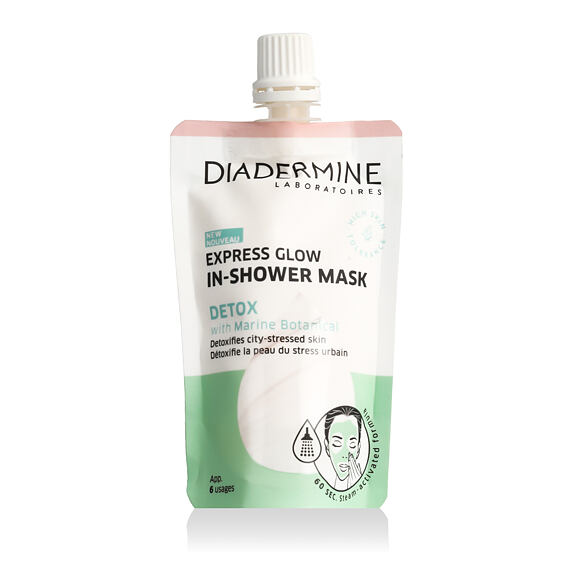 Diadermine Laboratoires Express Glow In-Shower Mask Detox With Marine Botanical 50 ml