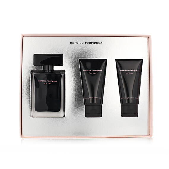 Narciso Rodriguez For Her EDT 50 ml + Gel douche 50 ml + Lait pour le corps 50 ml