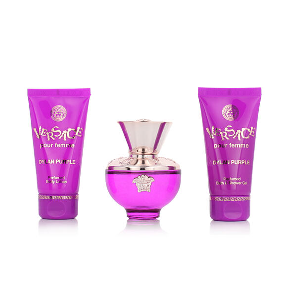 Versace Pour Femme Dylan Purple EDP 50 ml + Gel douche 50 ml + Lait pour le corps 50 ml