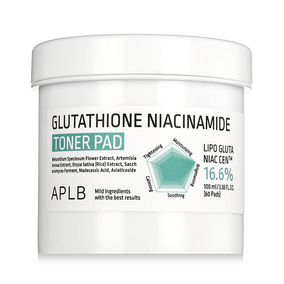 APLB Glutathione Niacinamide 16.6% Toner Pad 60 pces