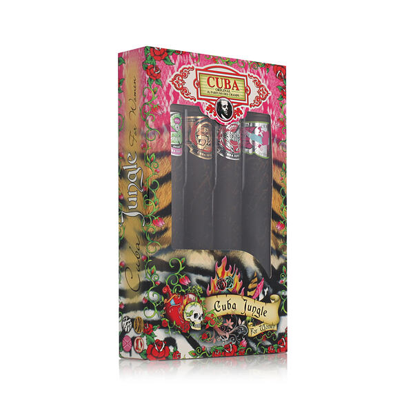 Cuba Jungle set EDP 35 ml Cuba Snake + Cuba Tiger 35 ml + Cuba Zebra 35 ml + Heartbreaker 35 ml (F)