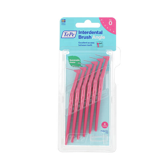 TePe Angle Brossettes interdentaires 0 Rose (0,4 mm) 6 pces