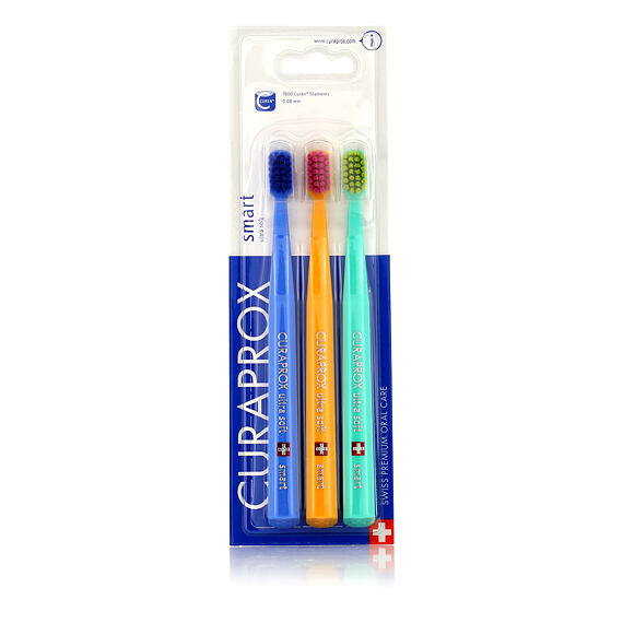Curaprox 7600 Smart Ultra Soft Brosse à dents 3 pcs