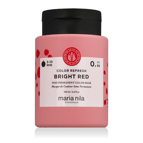 Maria Nila Colour Refresh Semi-permanent masque capillaire aux pigments colorants Bright Red 100 ml