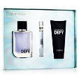 Calvin Klein Defy EDT 100 ml + EDT MINI 10 ml + Gel douche corps et cheveux 100 ml - White Cover with Bottle