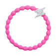 By Eloise London Silver Diamante Bolt Neon Pink